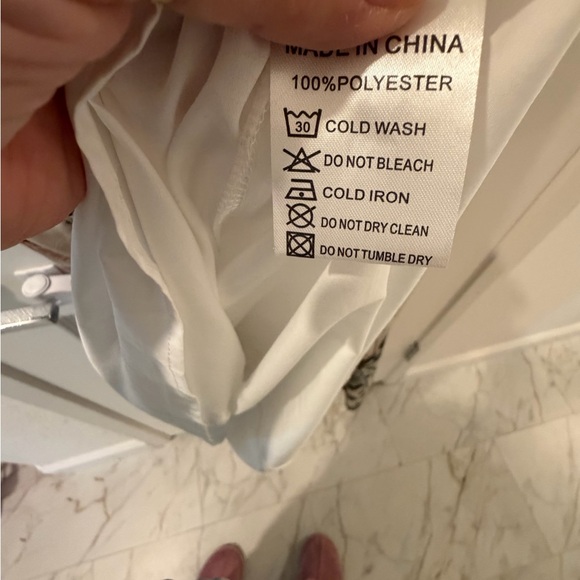 Ivy City Co Cream Midi Dress with Peach and Olive Floral - Picture 6 of 6